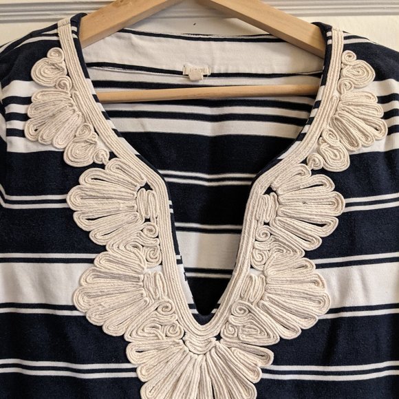 J. Crew - Embroidered Collar Striped Shirt - Picture 4 of 5